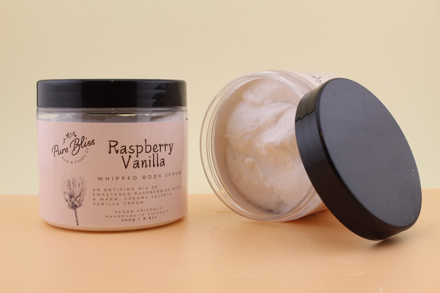 Raspberry & Vanilla Whipped Sugar Scrub Soap