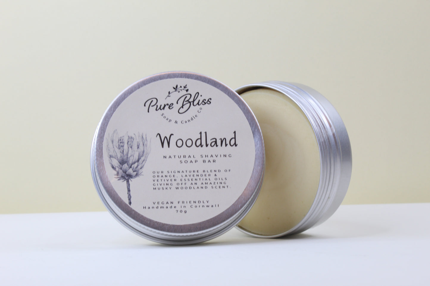 Woodland Shave Soap - Organic, All Natural Cold Processed Soap