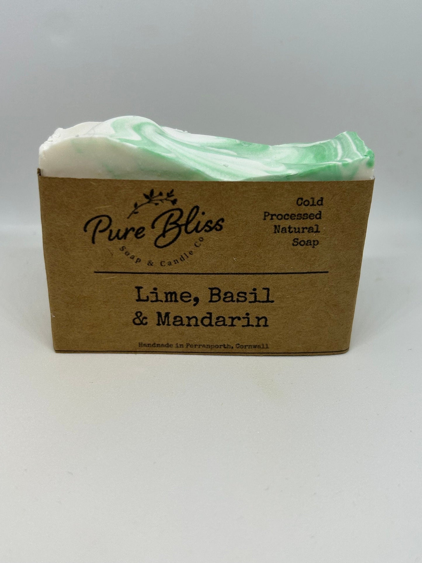 Lime, Basil and Mandarin Soap - Organic, All Natural Cold Processed Soap