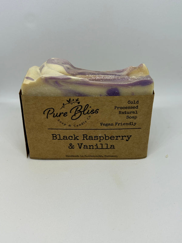 Black Raspberry and Vanilla Soap - Organic, All Natural Cold Processed Soap