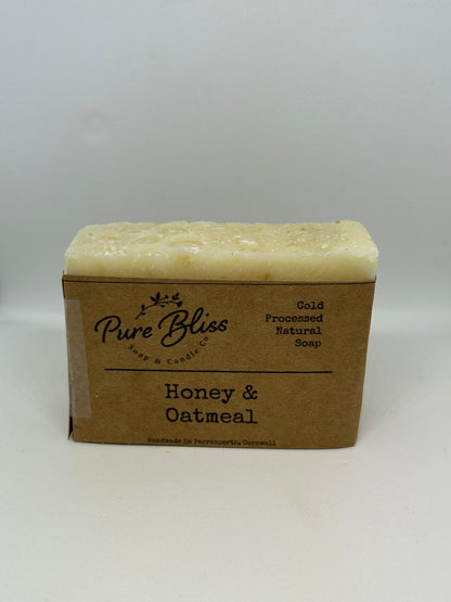 Honey & Oatmeal Soap - Organic, All Natural Cold Processed Soap