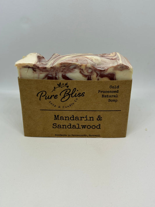 Mandarin & Sandalwood Soap - Organic, All Natural Cold Processed Soap